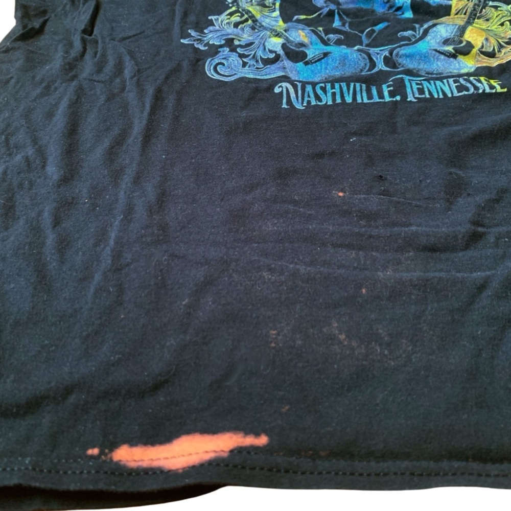 Johnny Cash Nashville Tennessee Black Concert T-Shirt - Picture 8 of 9